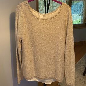 Glitter Gold Sweater l WHBM l ⭐️